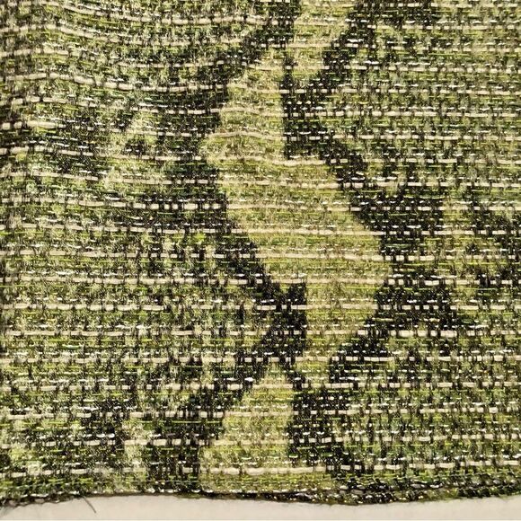 JO NO FUI Twiddled Metallic Green Skirt (40) - Picture 3 of 7